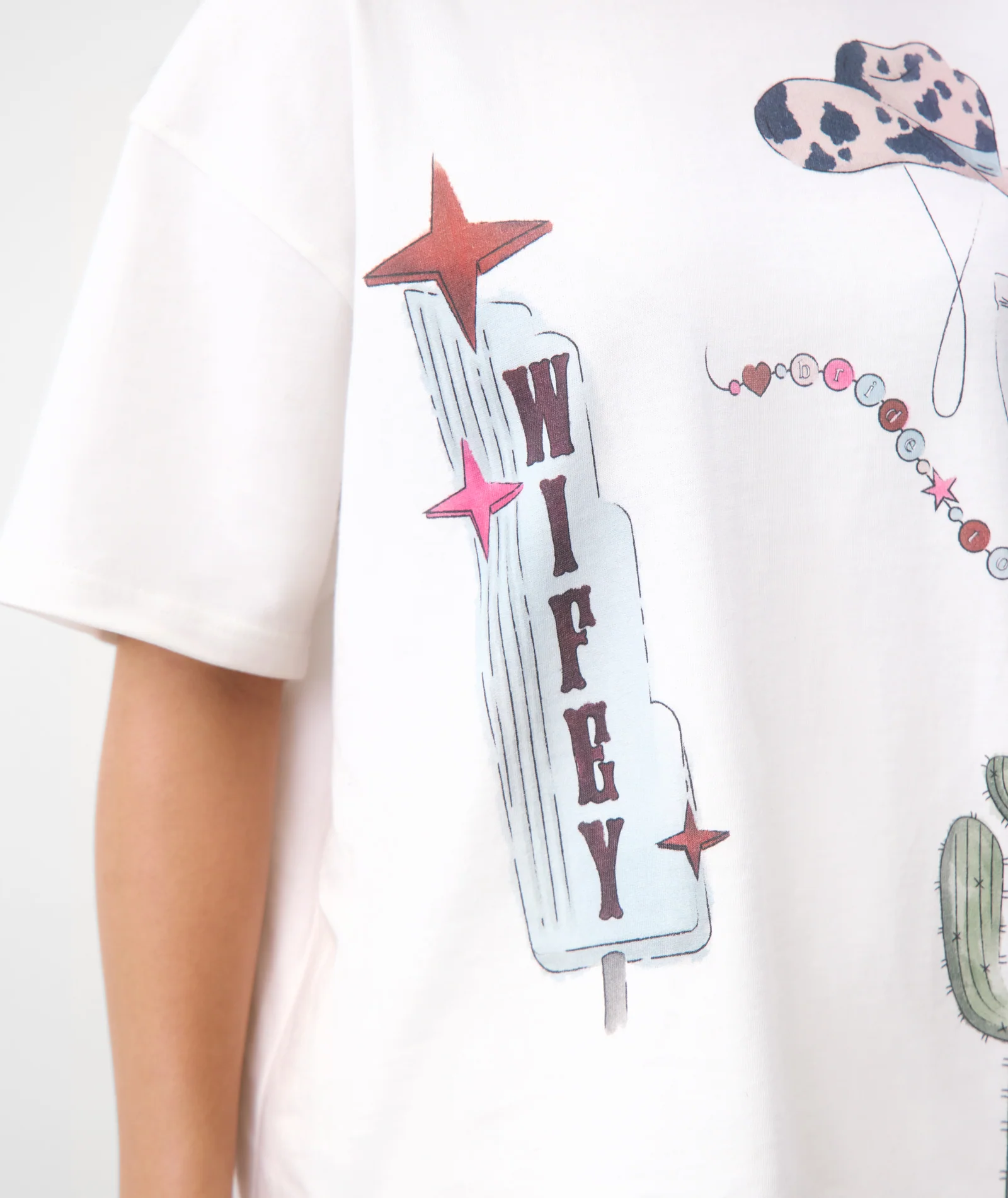 Last Rodeo Wifey Graphic Tee - White - Image 4