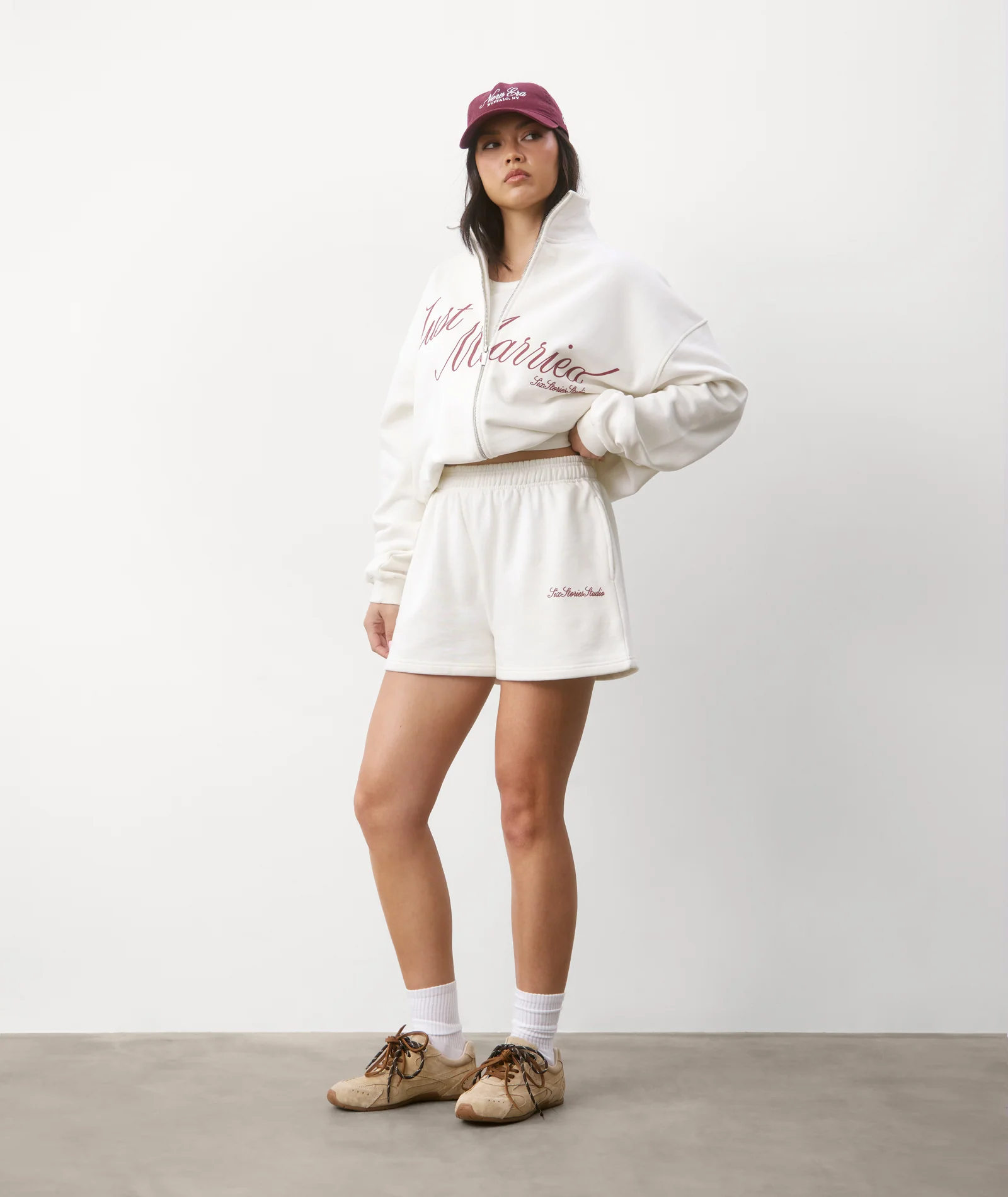 Just Married Shorts - Off White