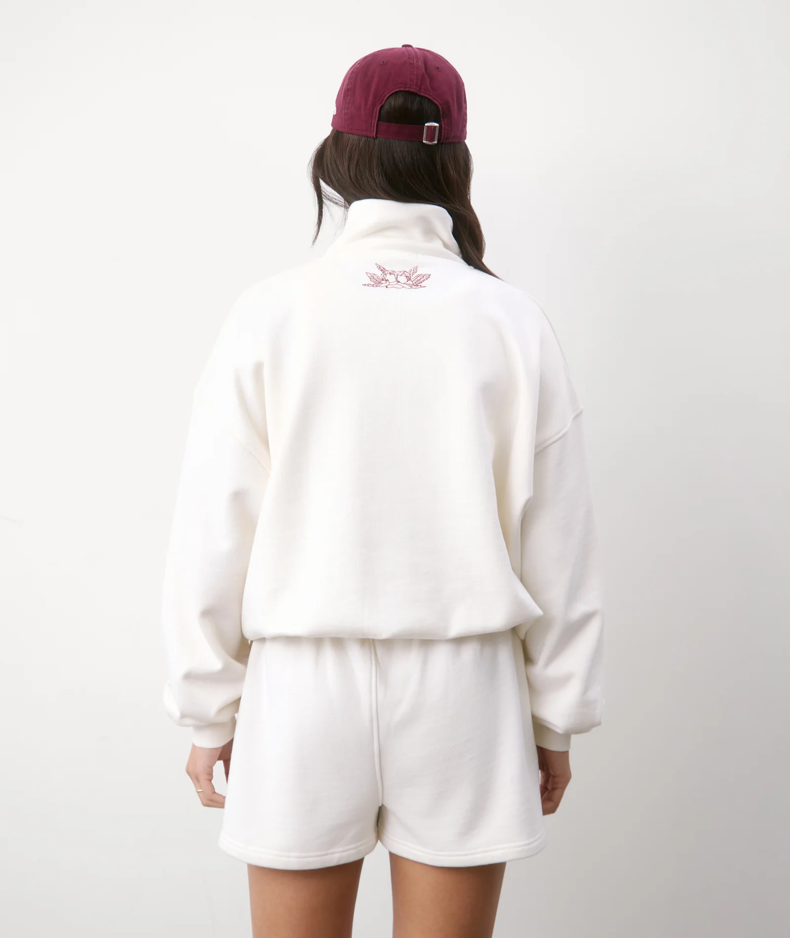 Just Married Zip Sweatshirt - Off White - Image 5