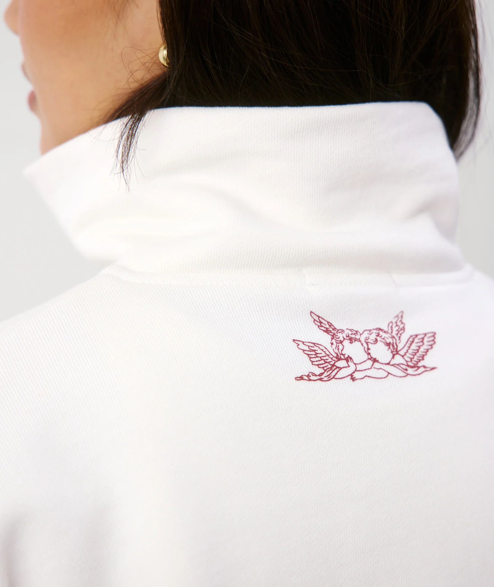 Just Married Zip Sweatshirt - Off White - Image 7