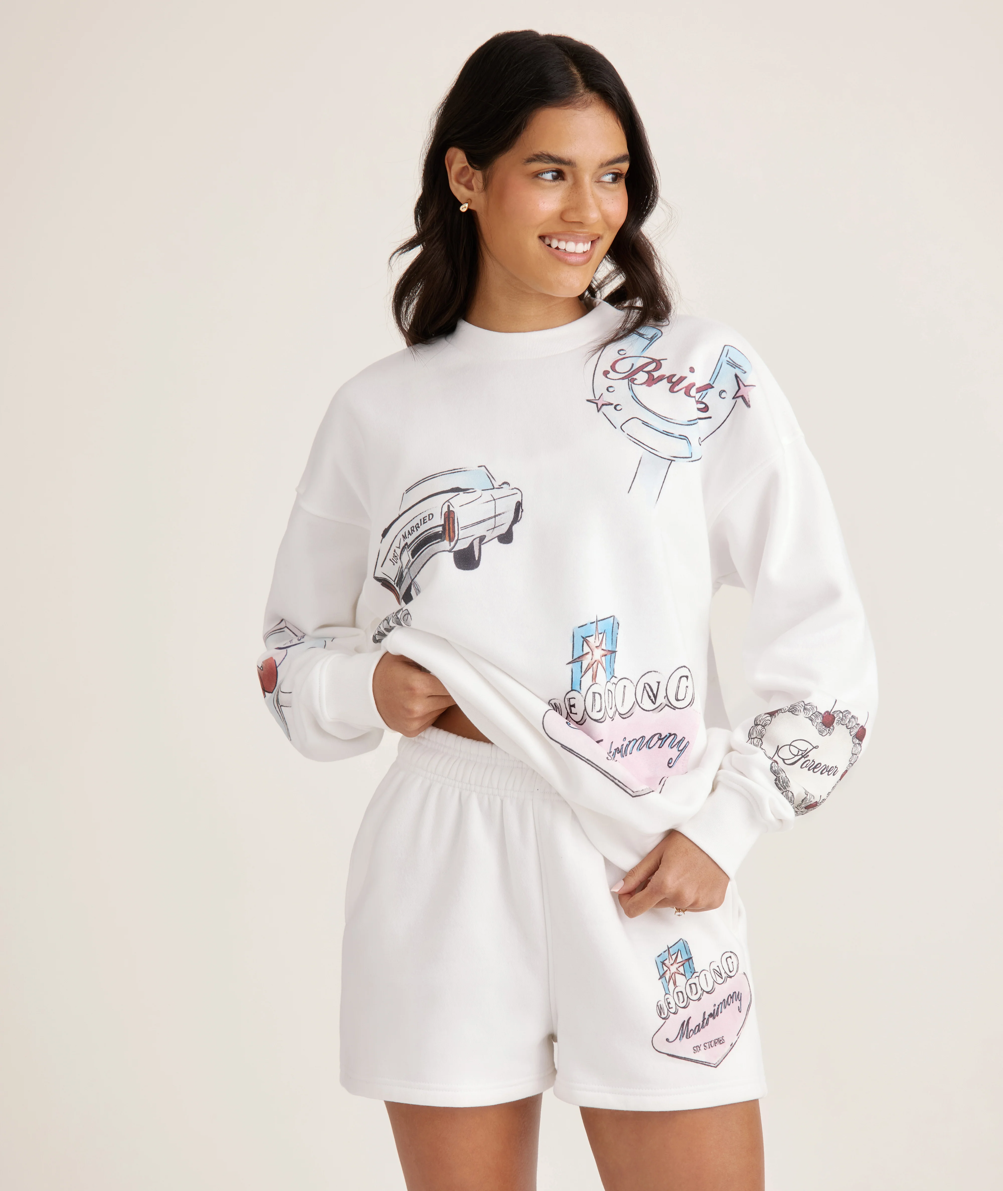 Las Vegas Destination Shorts - White - Image 2