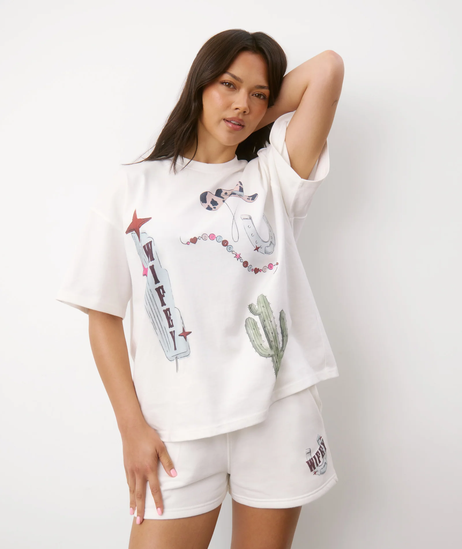 Last Rodeo Wifey Graphic Tee - White