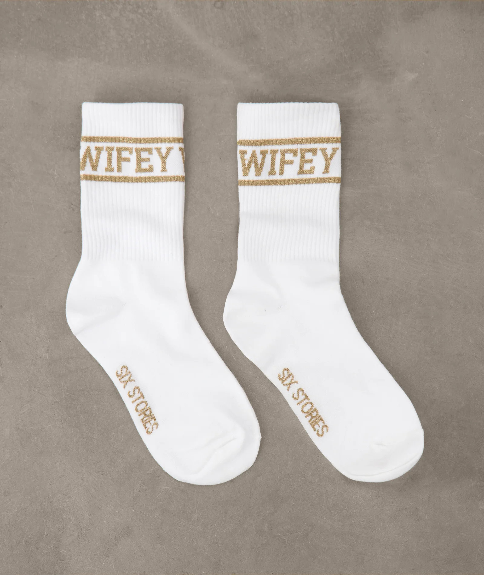Wifey Socks - Gold - Image 3