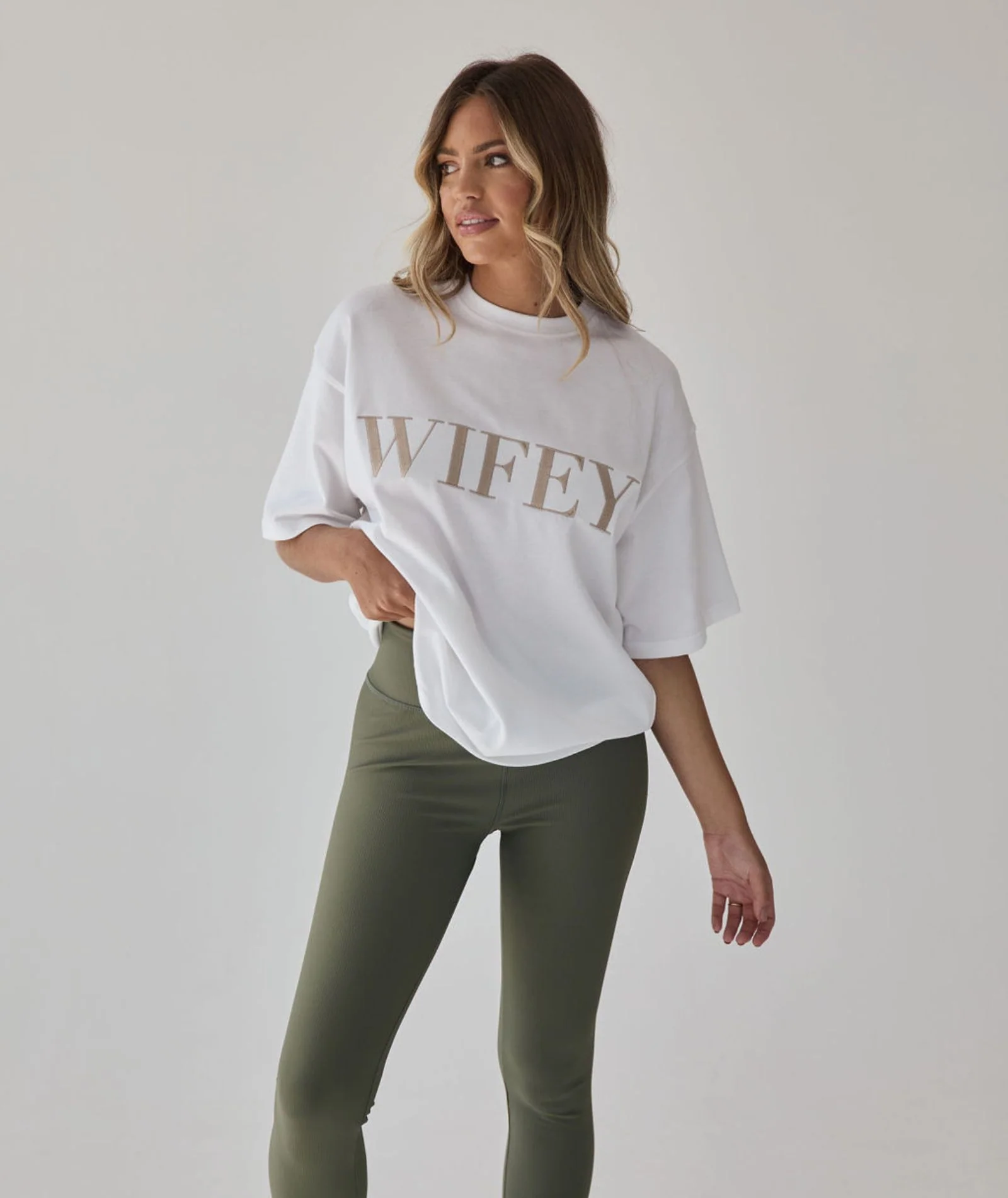 Wifey Statement Tee - White - Image 3